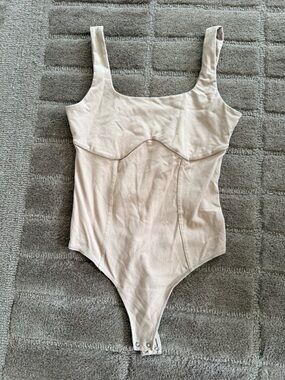 Abercrombie & Fitch Taupe Soft Collection Bodysuit